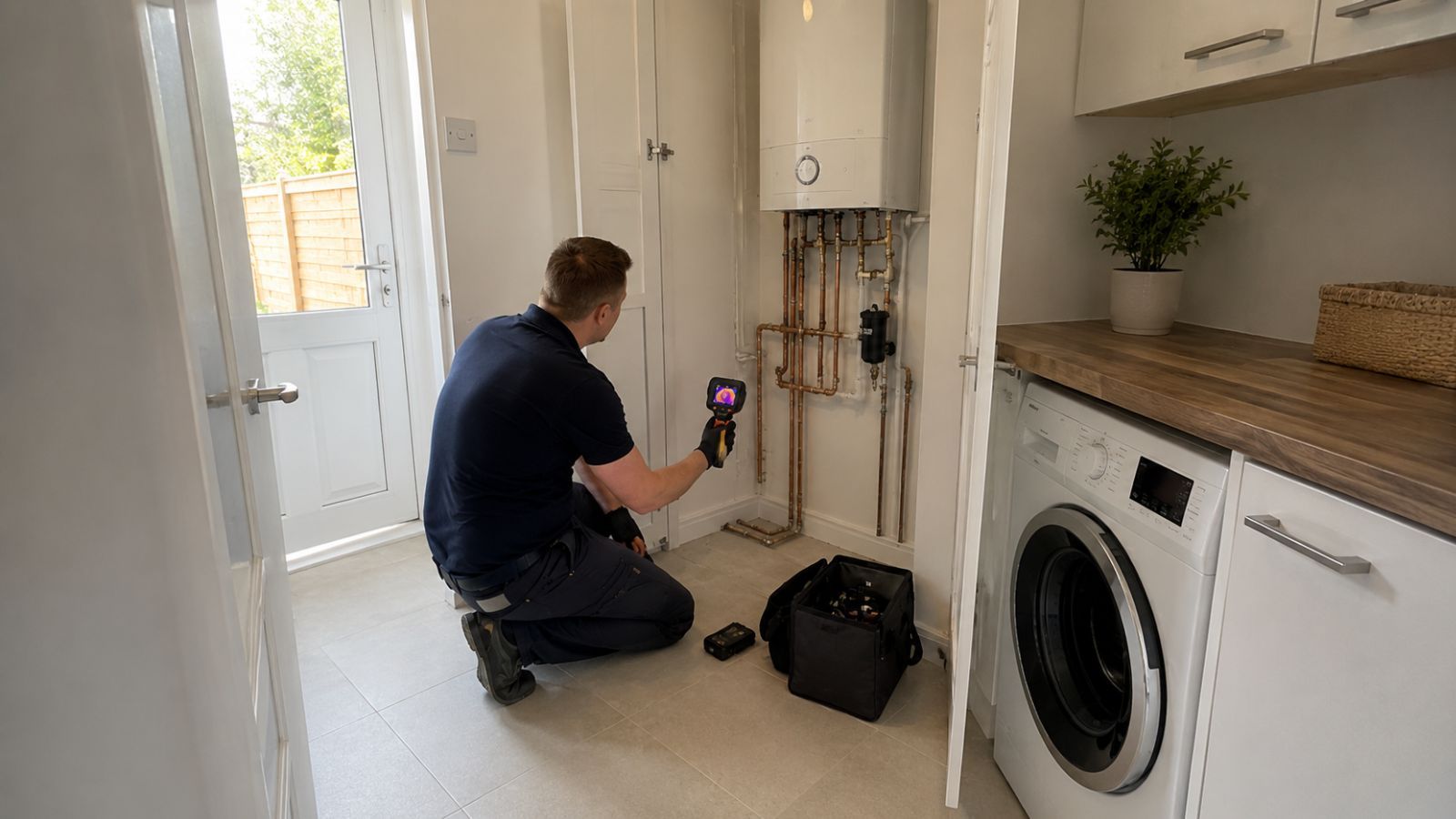 Clear Flow boiler leak detection survey in London