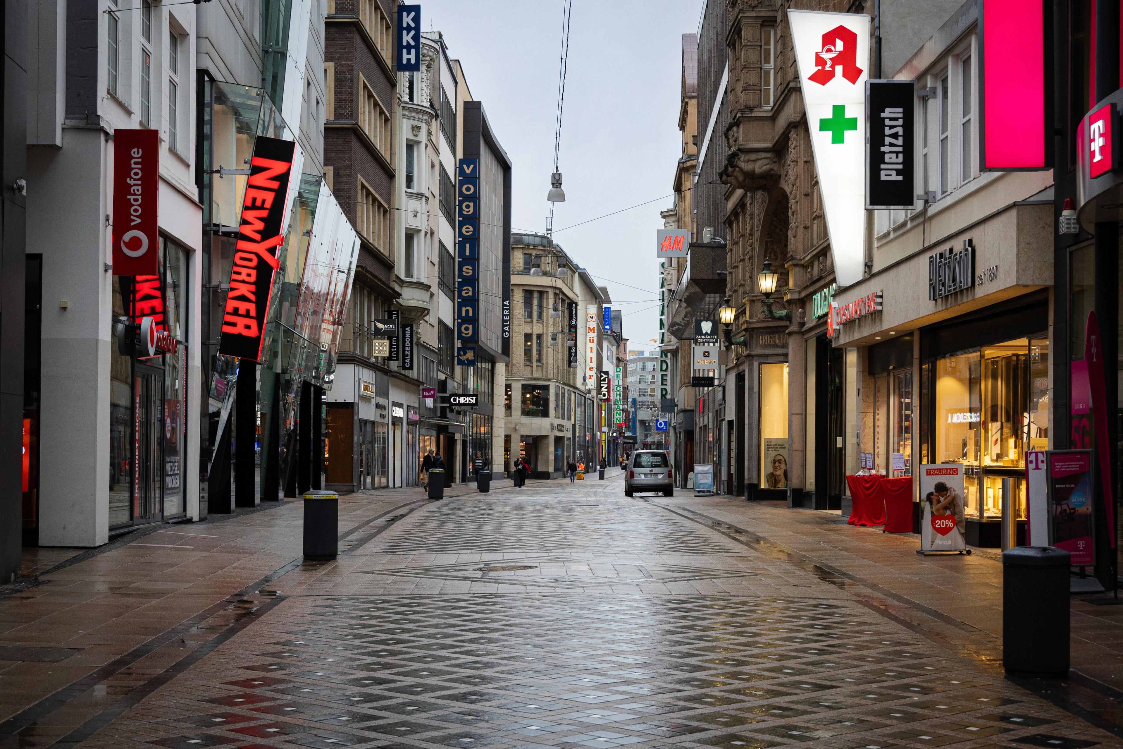 A high street in Dortmund