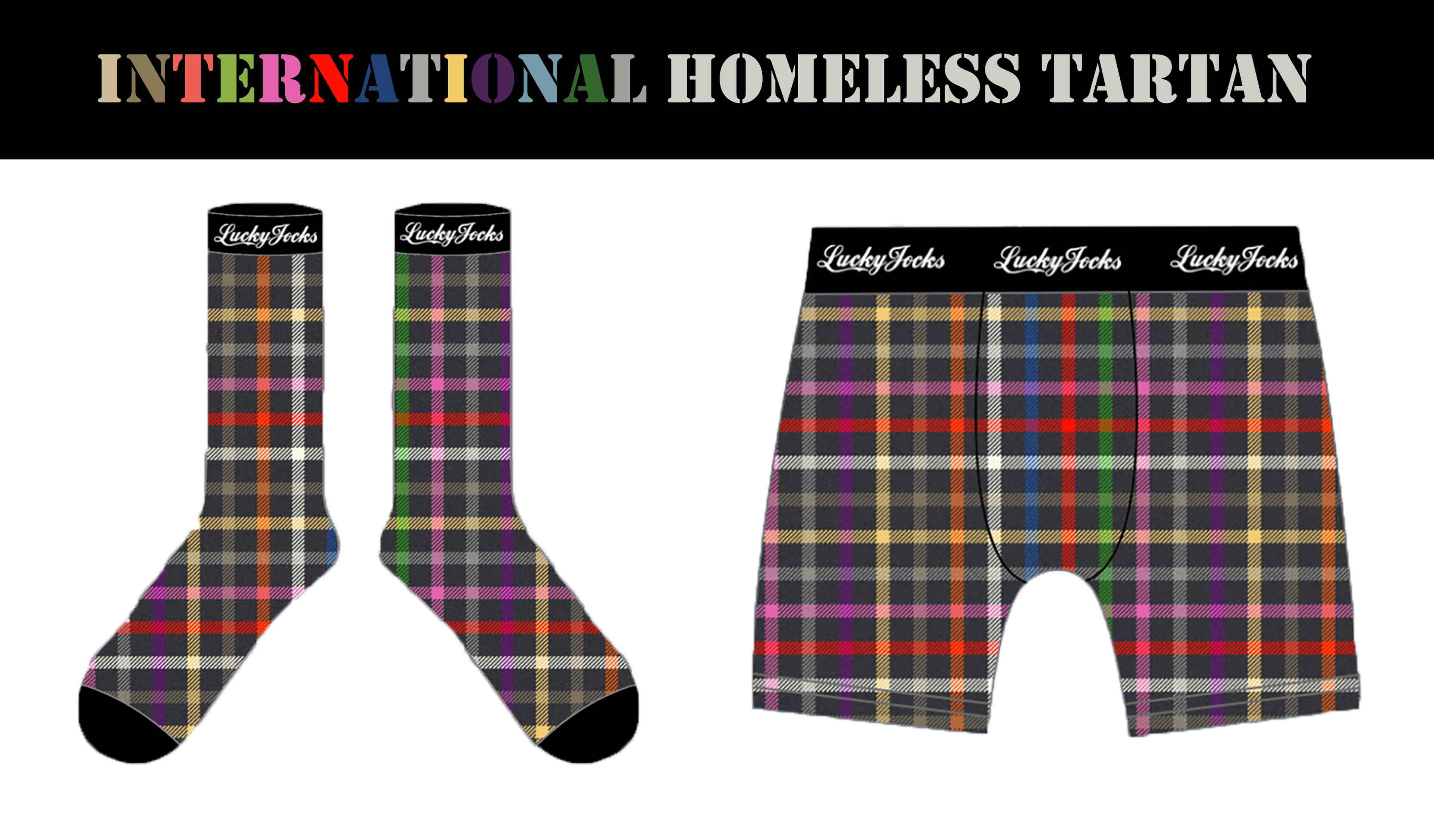 an image of tartan socks and underwear