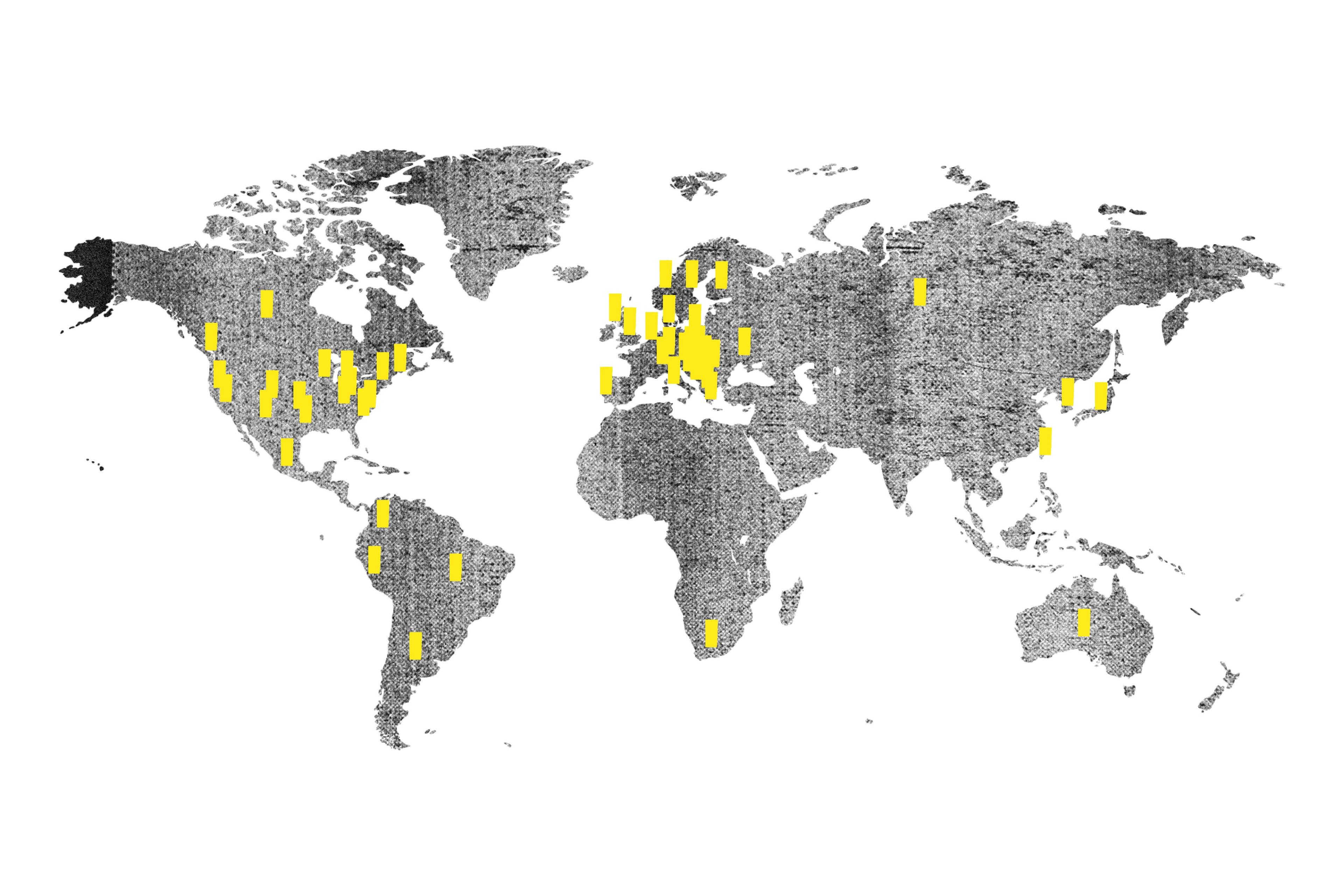 grey and yellow map 