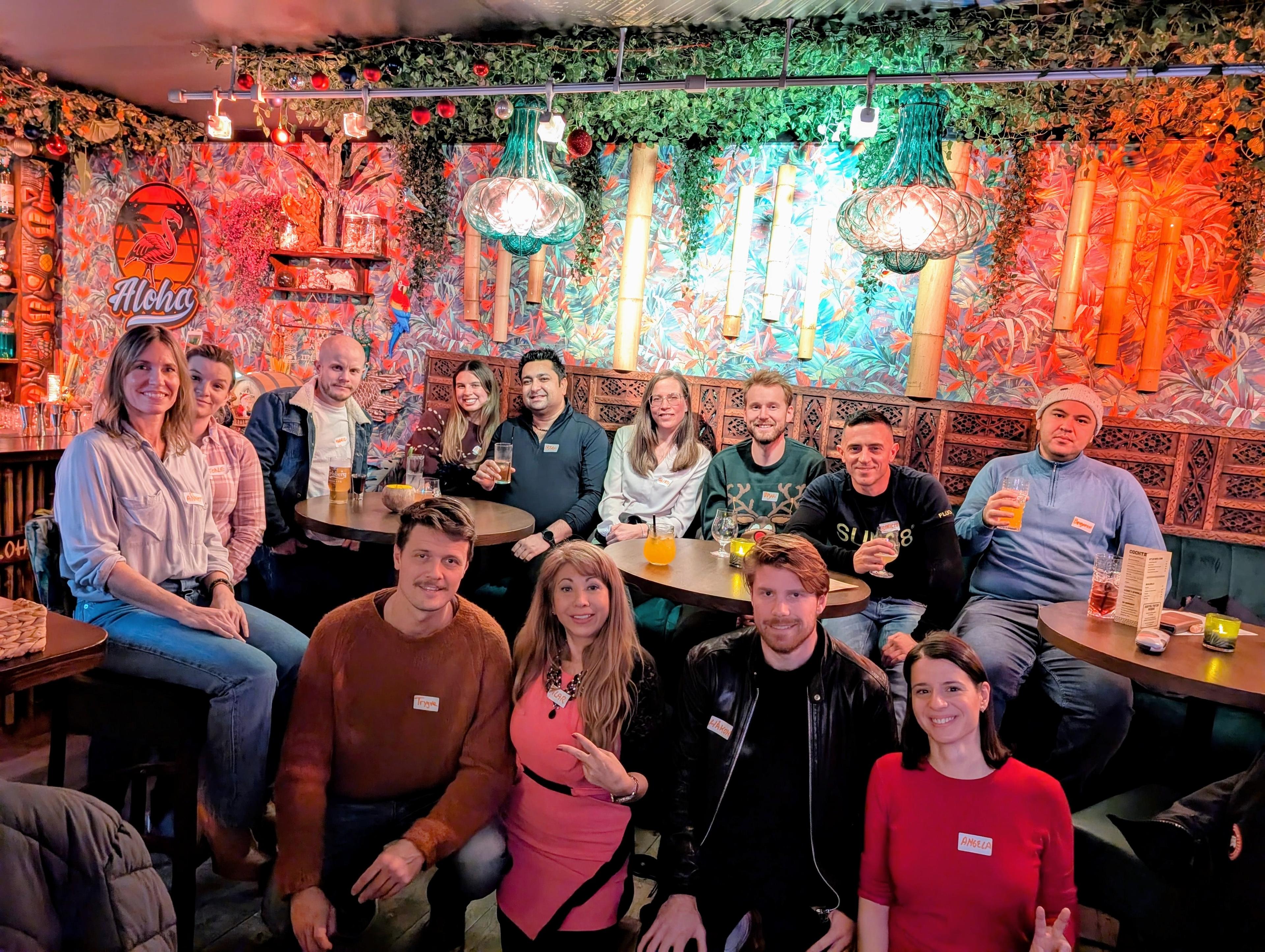 5. Zia (fifth from left) with a group he met through the group New Friends Stavanger