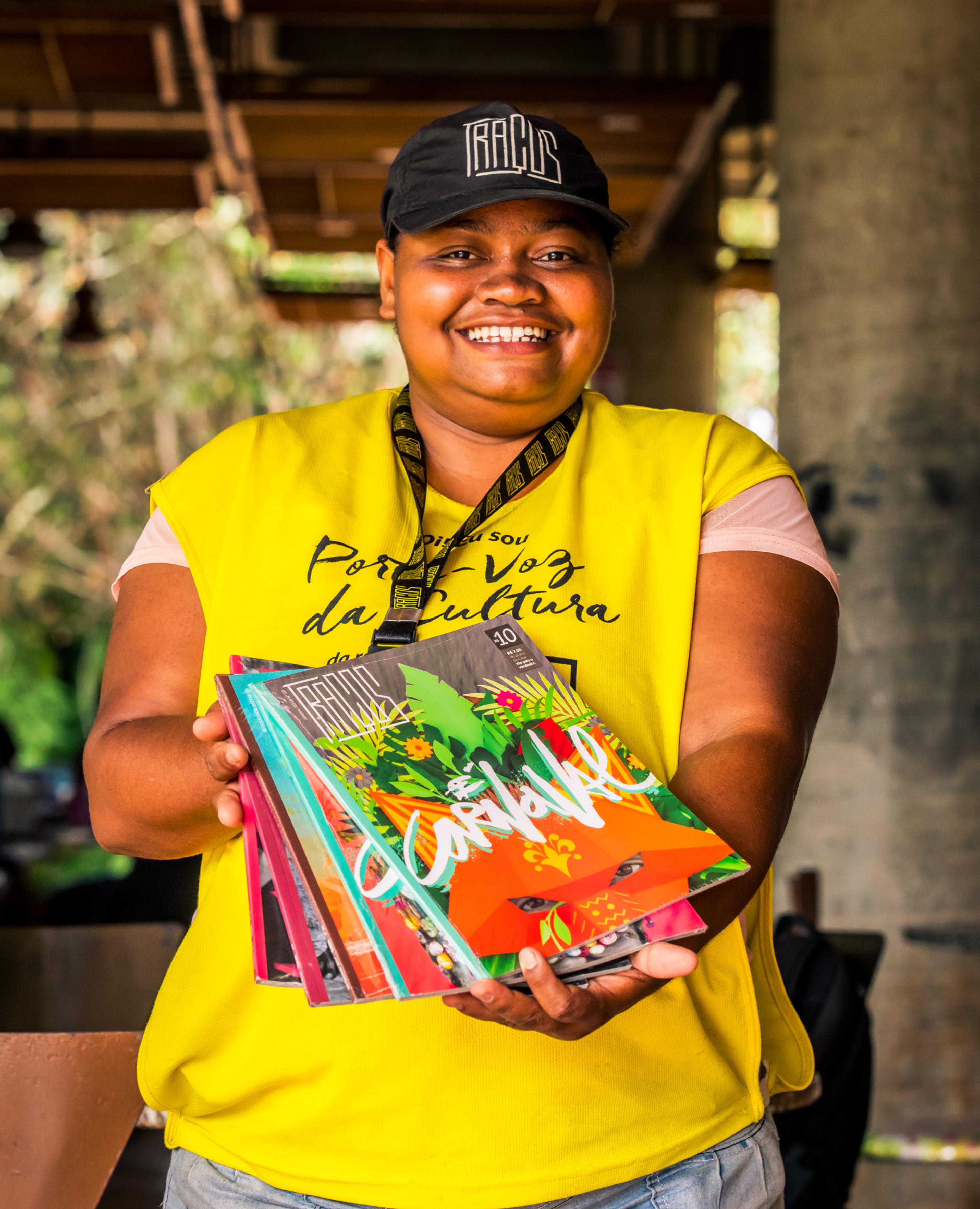 Vendor selling a street paper