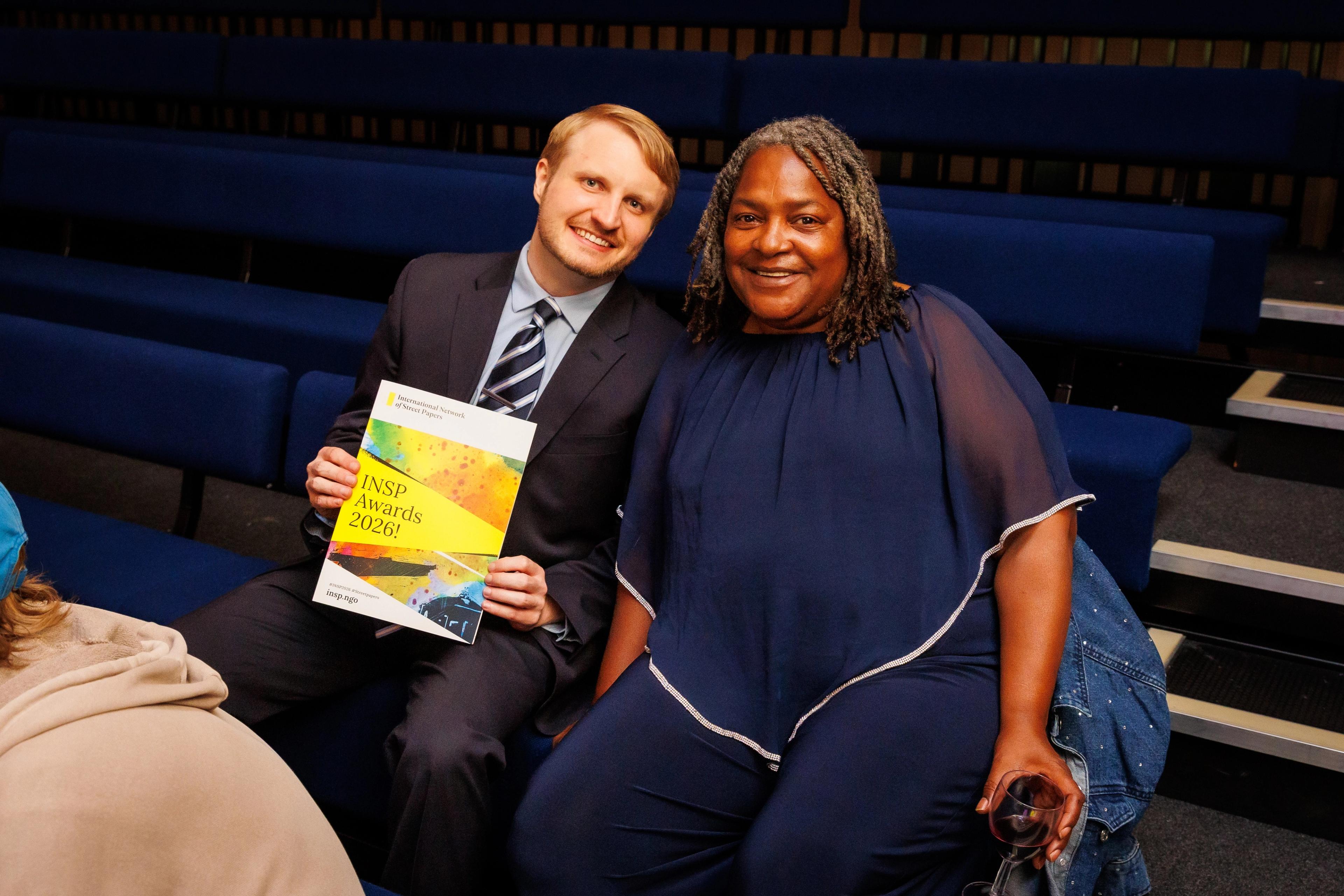 Felicia Wilbert and Jacob Fallman at 2026 INSP Awards