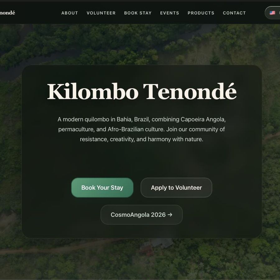 Kilombo Tenondé new website launched in May 2026