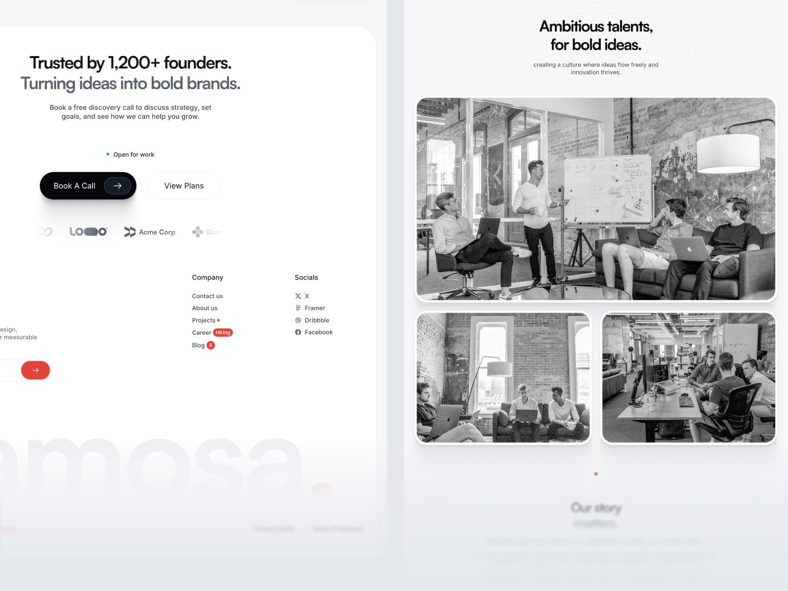 Lamosa — Business Website Template screenshot 4