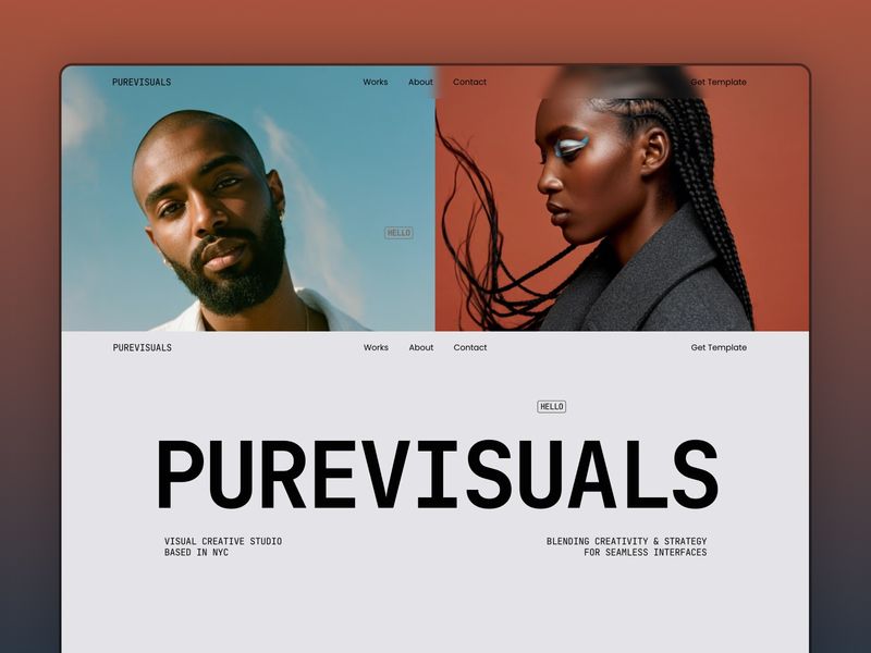 PureVisuals — Portföy Web Sitesi Şablonu