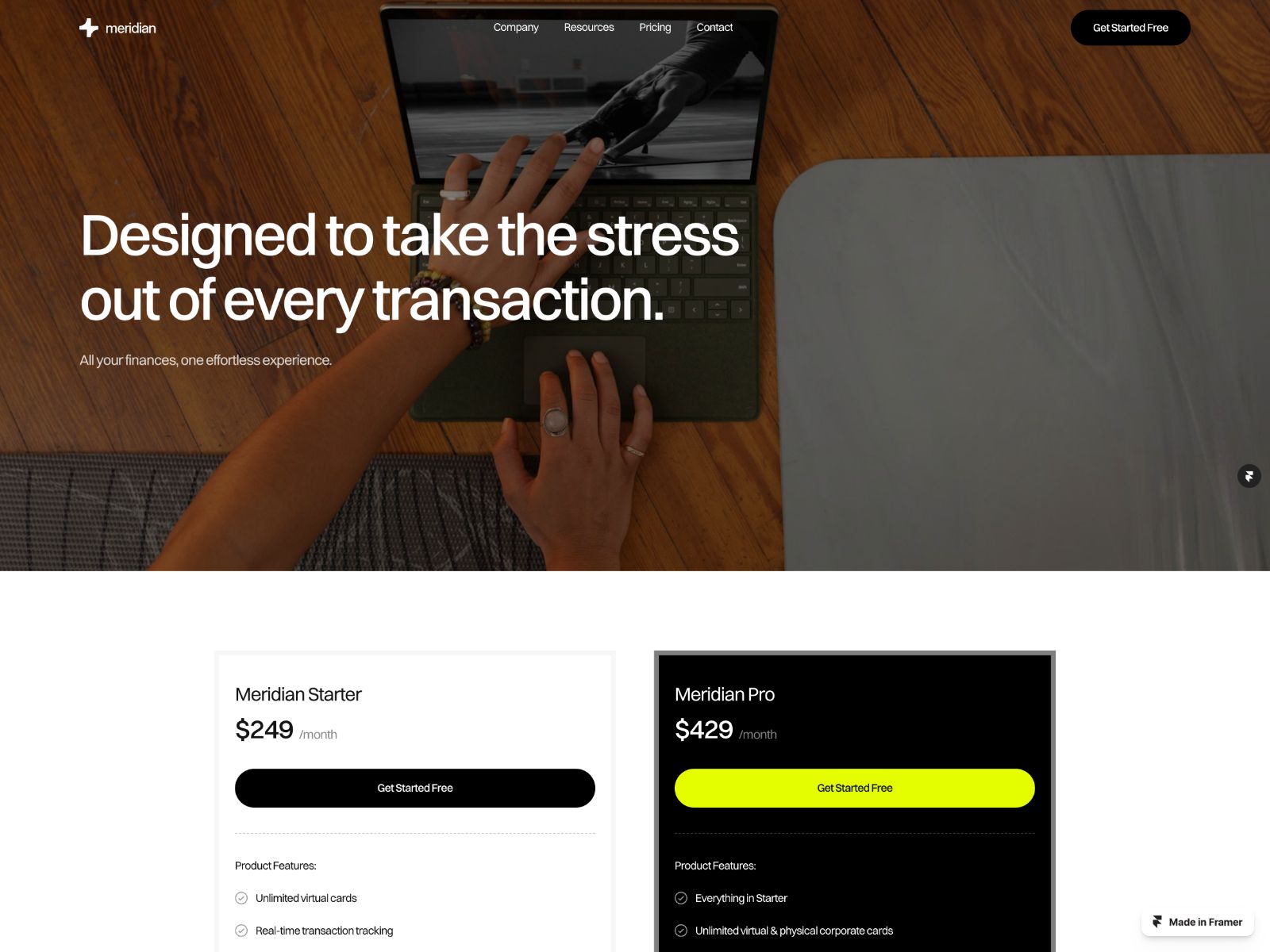 Meridian — Business Website Template screenshot 4