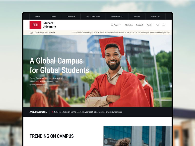 Educare — Eğitim Kurumu Web Sitesi Şablonu