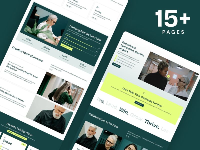 StratEdge — Danışmanlık Şirketi Web Sitesi Şablonu - Hover
