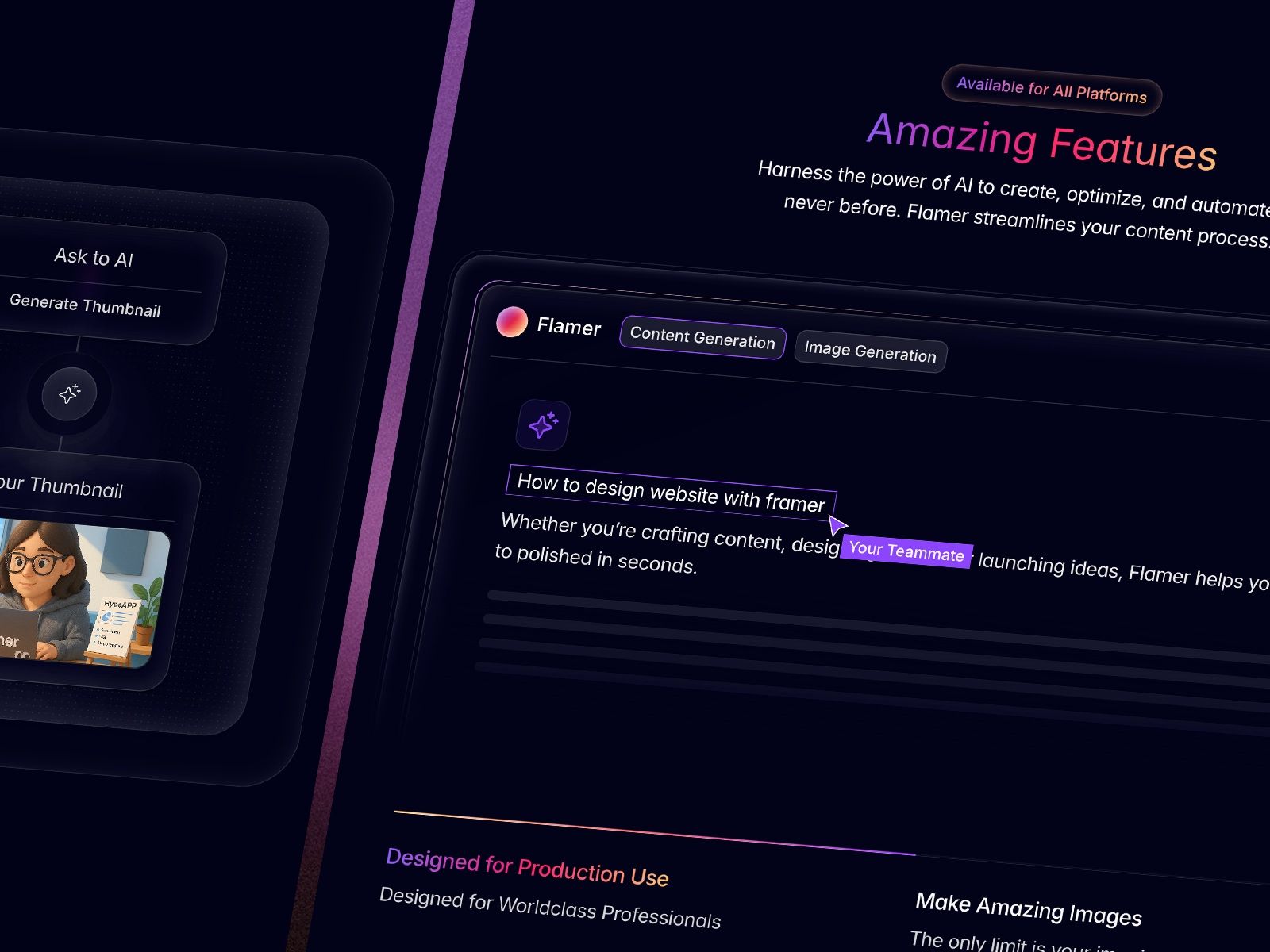 FlamerX — Business Website Template screenshot 4