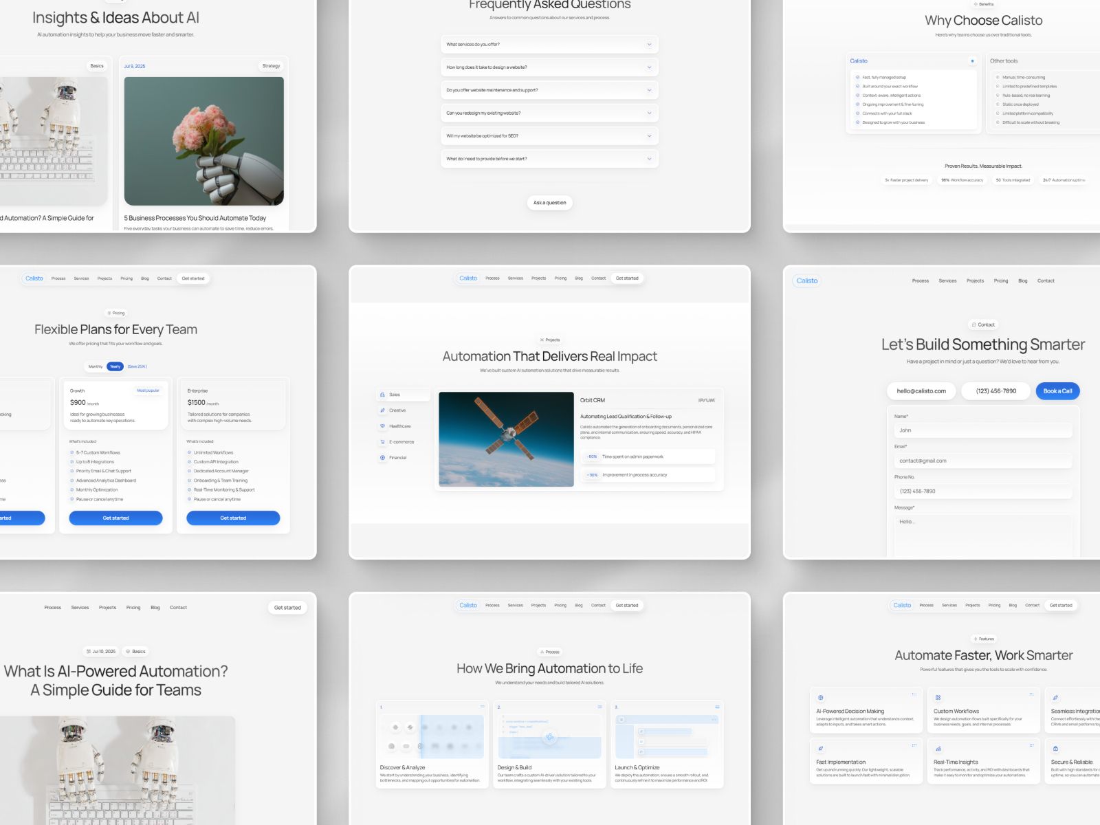 Calisto — Business Website Template screenshot 4