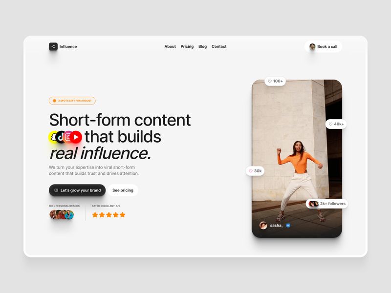 Influence — İşletme Web Sitesi Şablonu