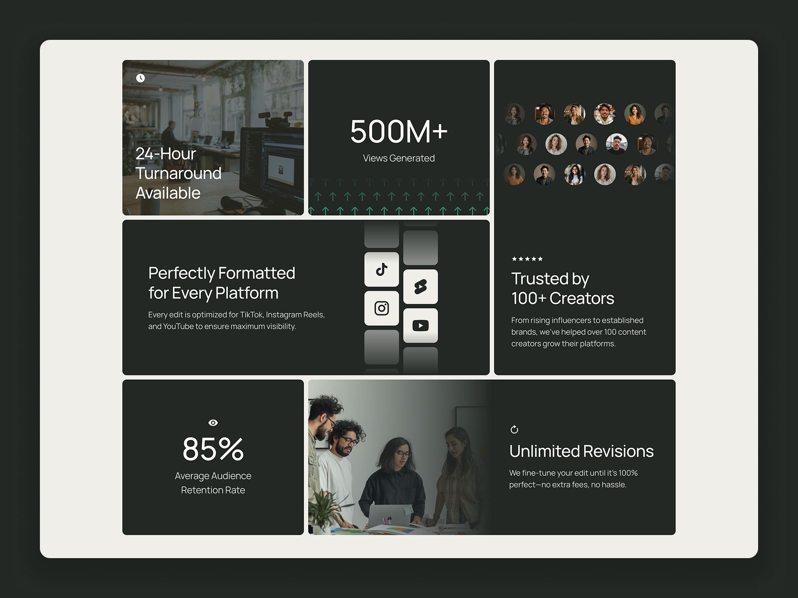 Editor — Video Editing Portfolio Website Template screenshot 3