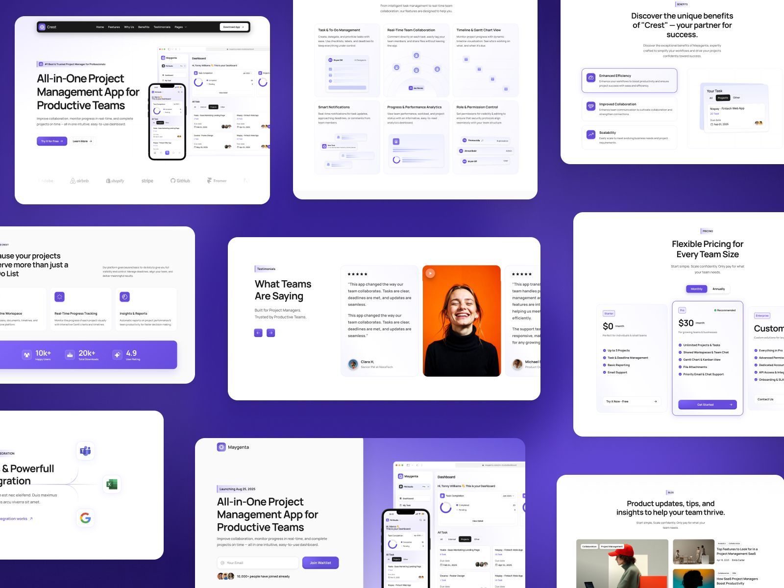Crest — Business Website Template screenshot 3