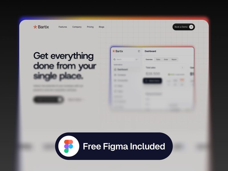 Bartix — SaaS & Startup Web Sitesi Şablonu - Hover