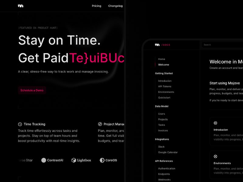 Mojave — İşletme Web Sitesi Şablonu - Hover