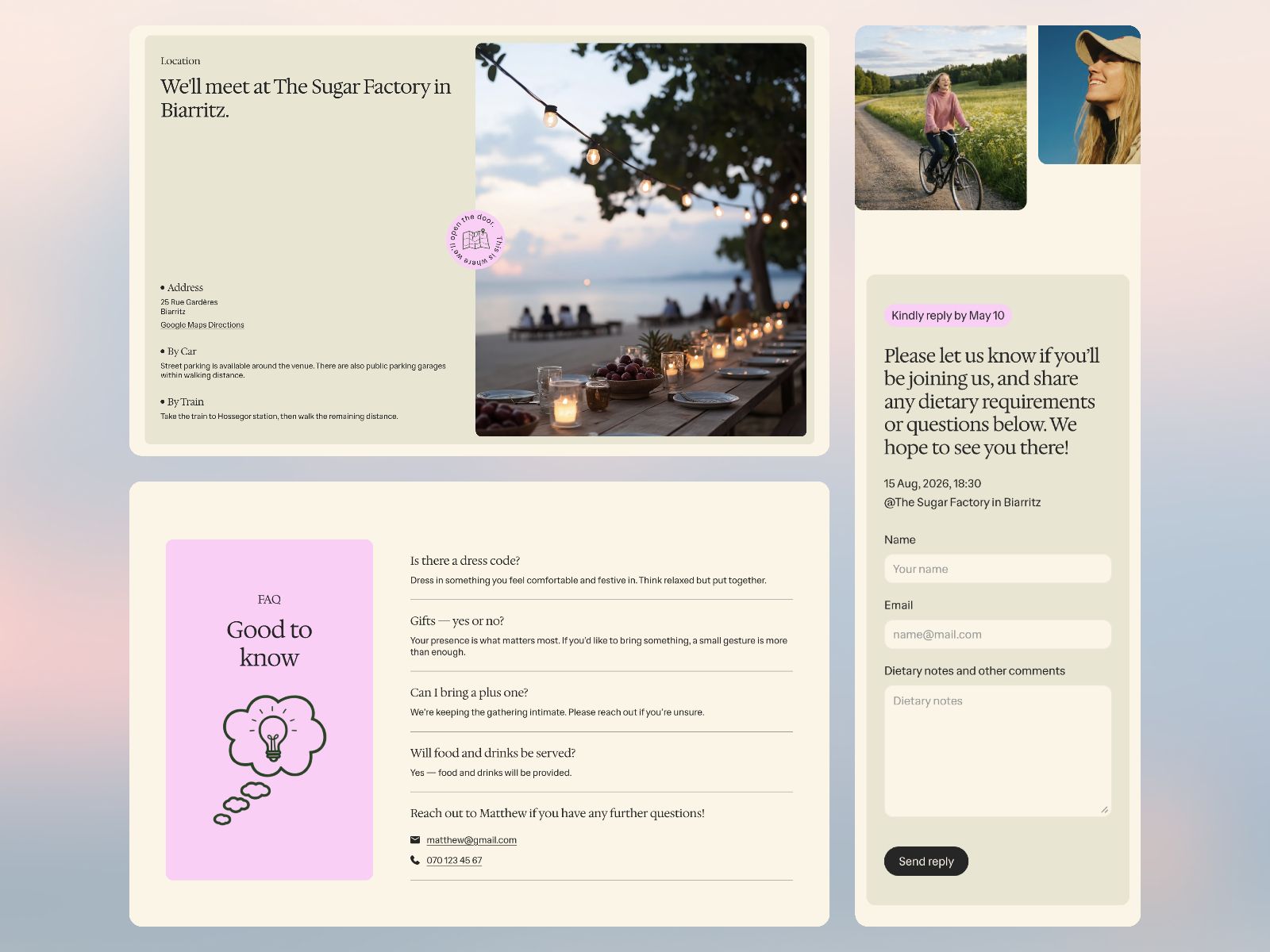 Forty — Birthday Invitation Website Template screenshot 4