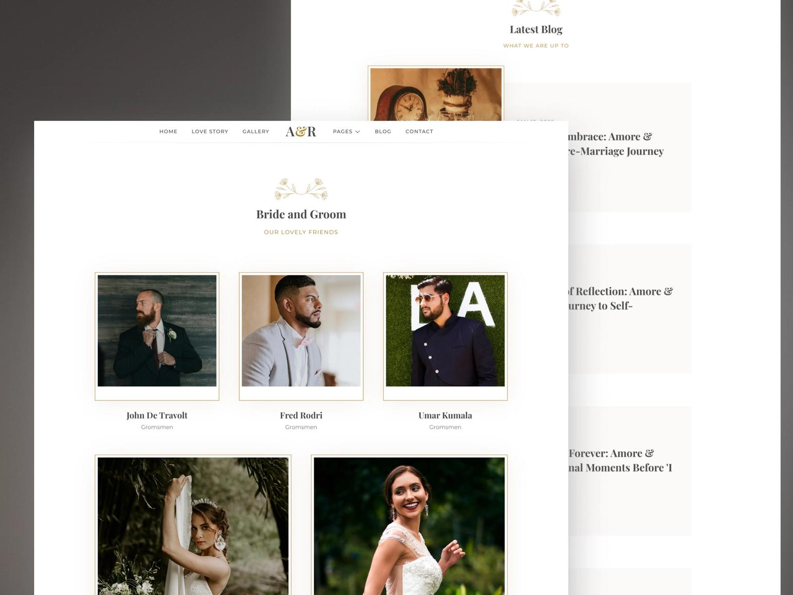 Amore — Wedding Website Template screenshot 2