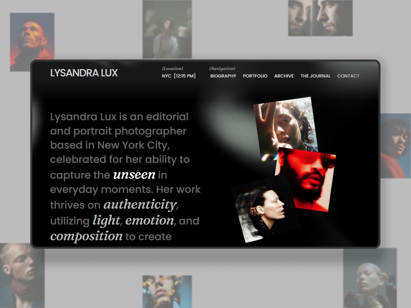 LYSANDRA — Creative Portfolio Website Template screenshot 3