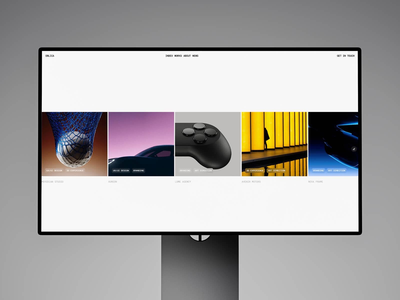 Oblica — Creative Website Template screenshot 3
