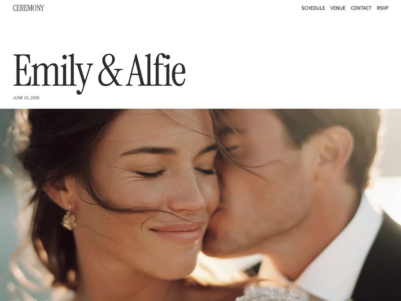 Ceremony — Topluluk Web Sitesi Şablonu