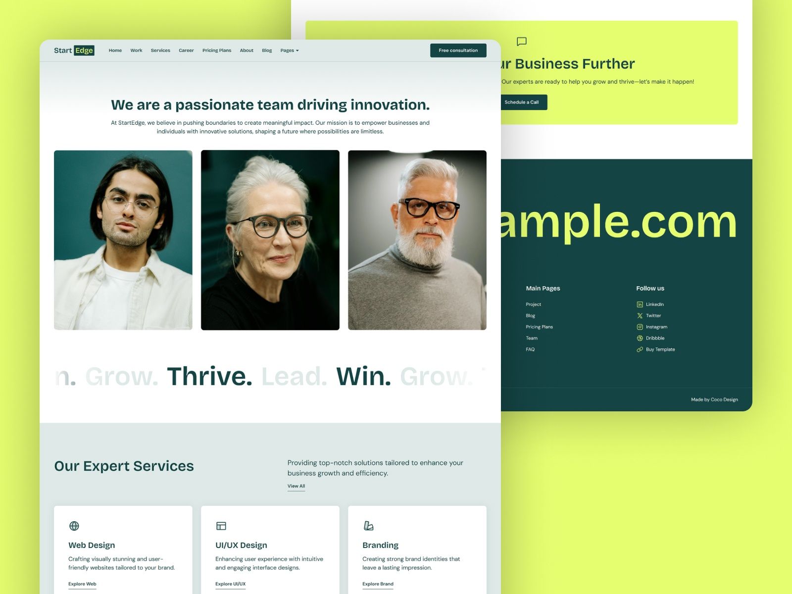 StratEdge — Business Consulting Website Template screenshot 4