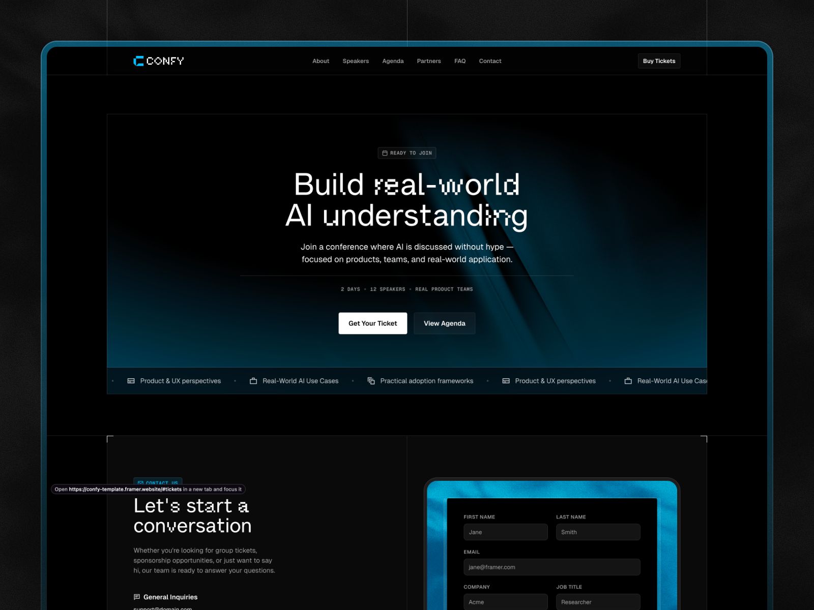 Confy — Community Website Template screenshot 3