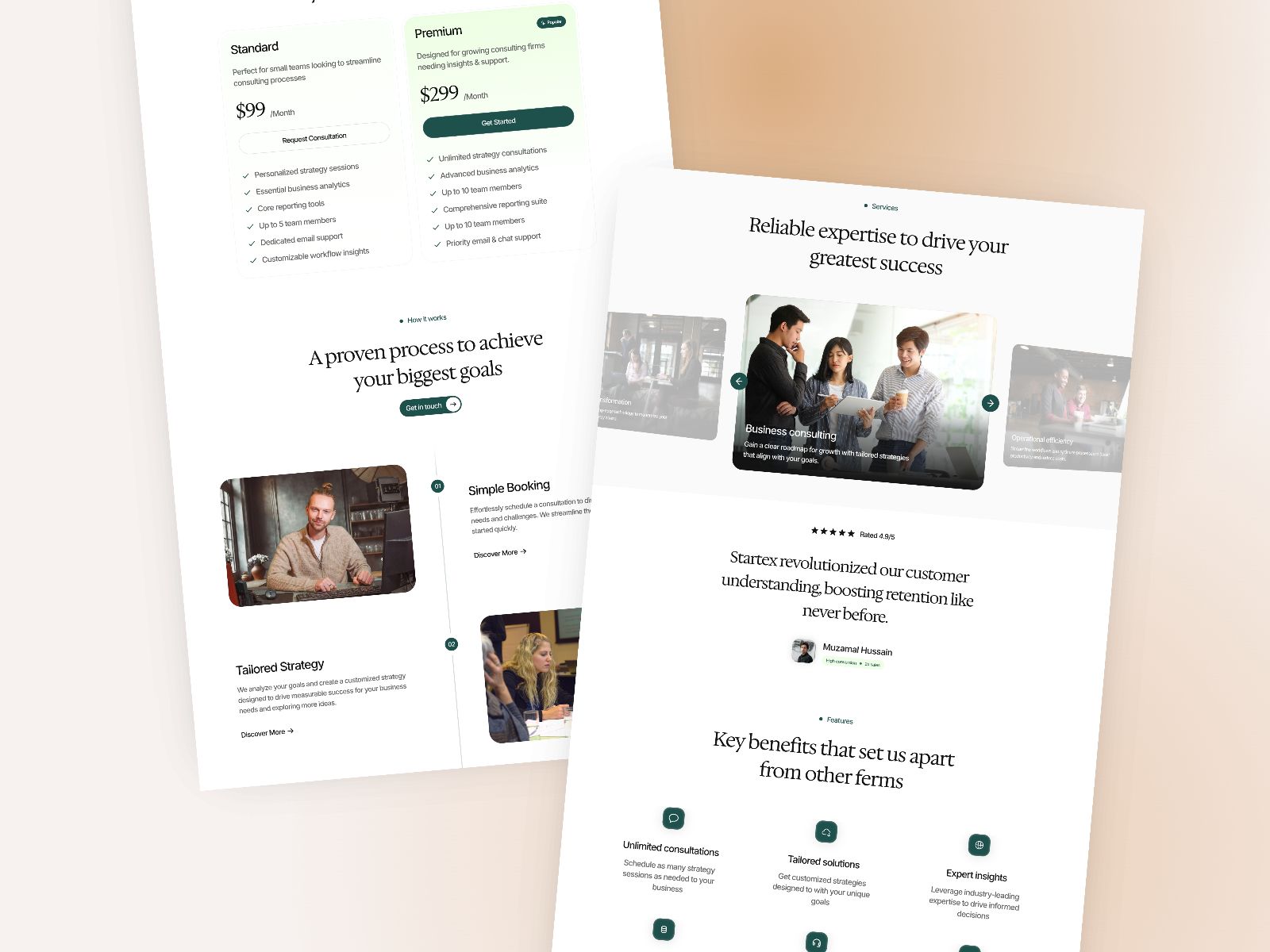 Stratex — Business Website Template screenshot 3