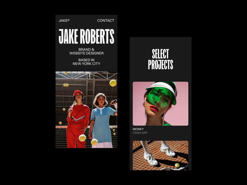 Jake Roberts — Kişisel Portföy Web Sitesi Şablonu - Hover