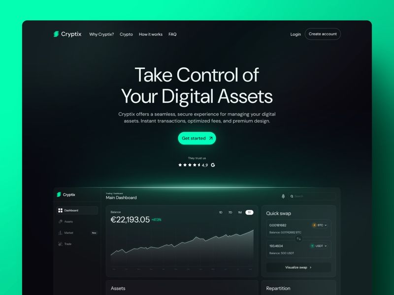 Cryptix — İşletme Web Sitesi Şablonu