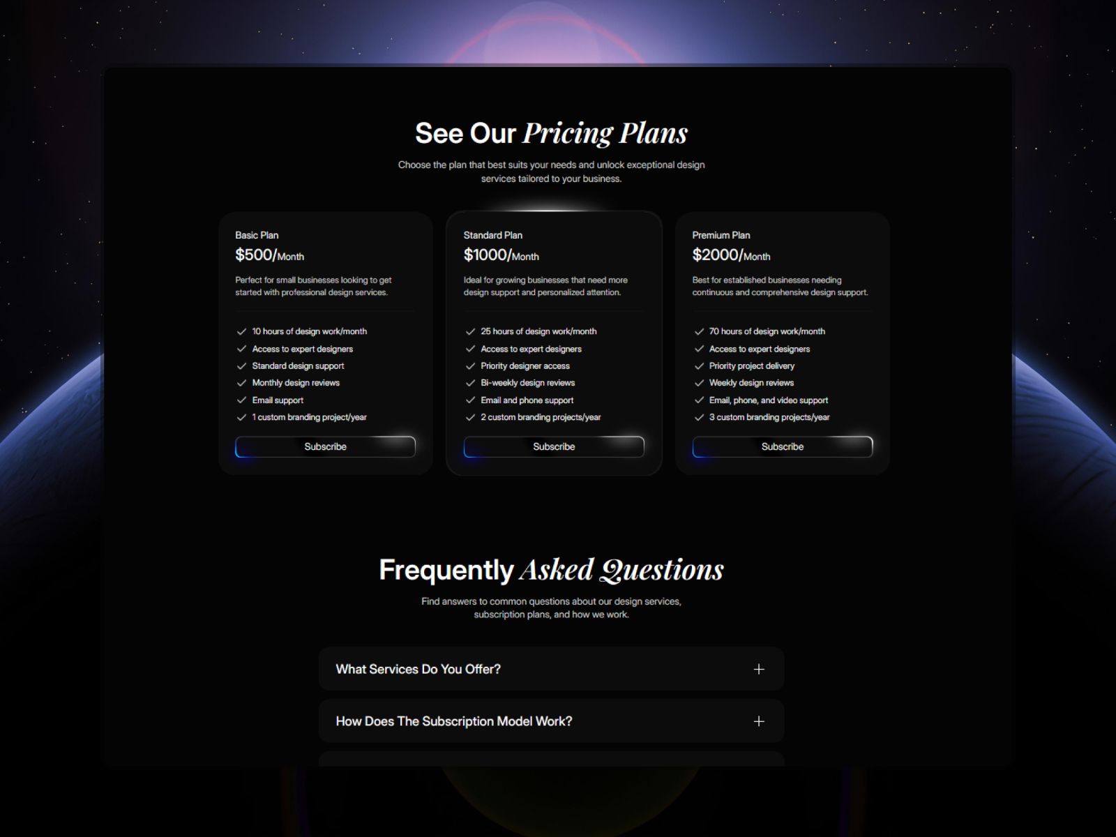 SVAROG — Creative Agency Website Template screenshot 3
