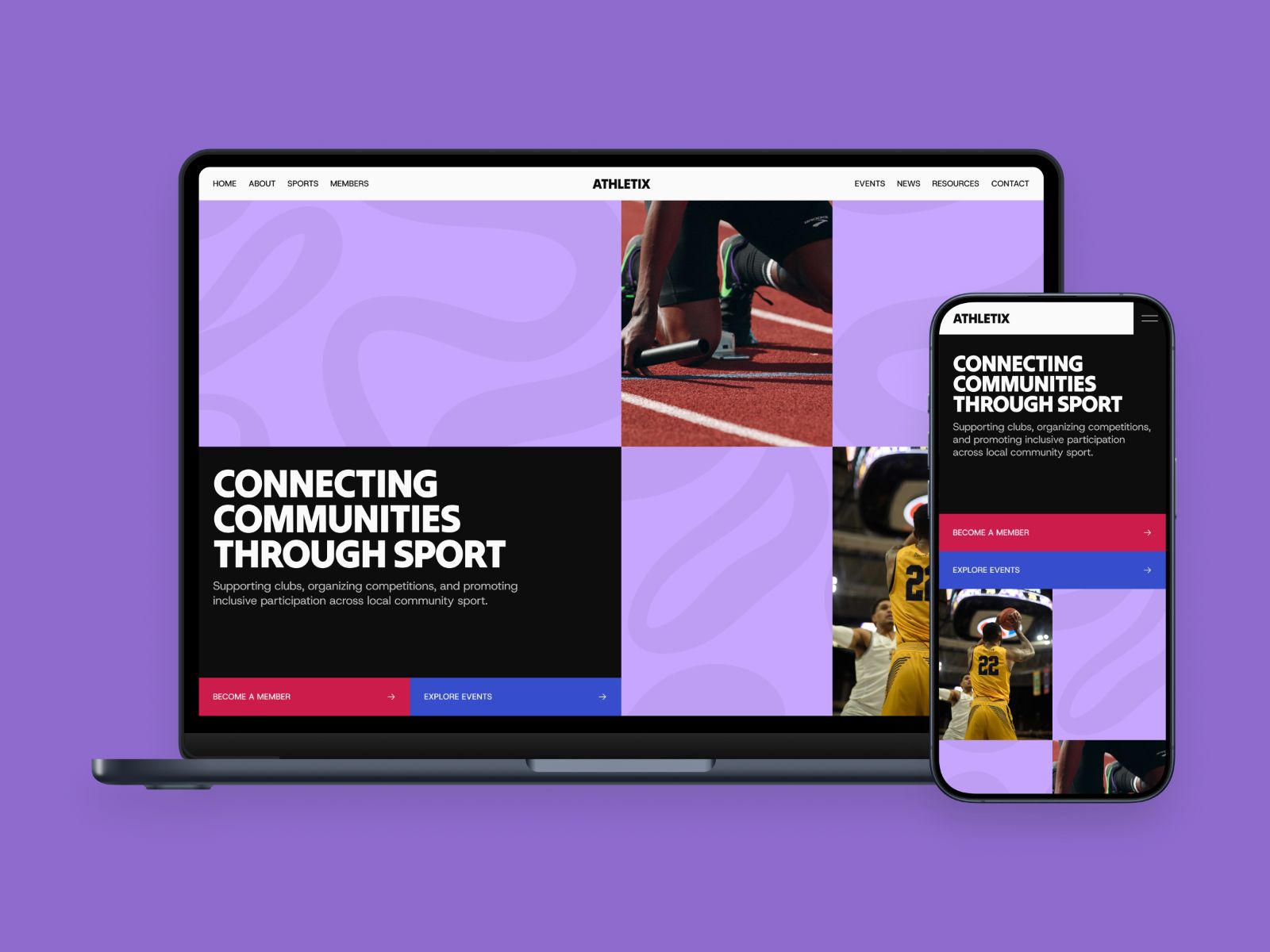 Athletix — Community Sports Website Template screenshot 4