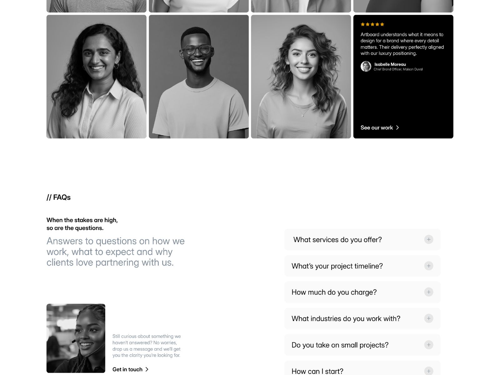 Artboard — Creative Website Template screenshot 4