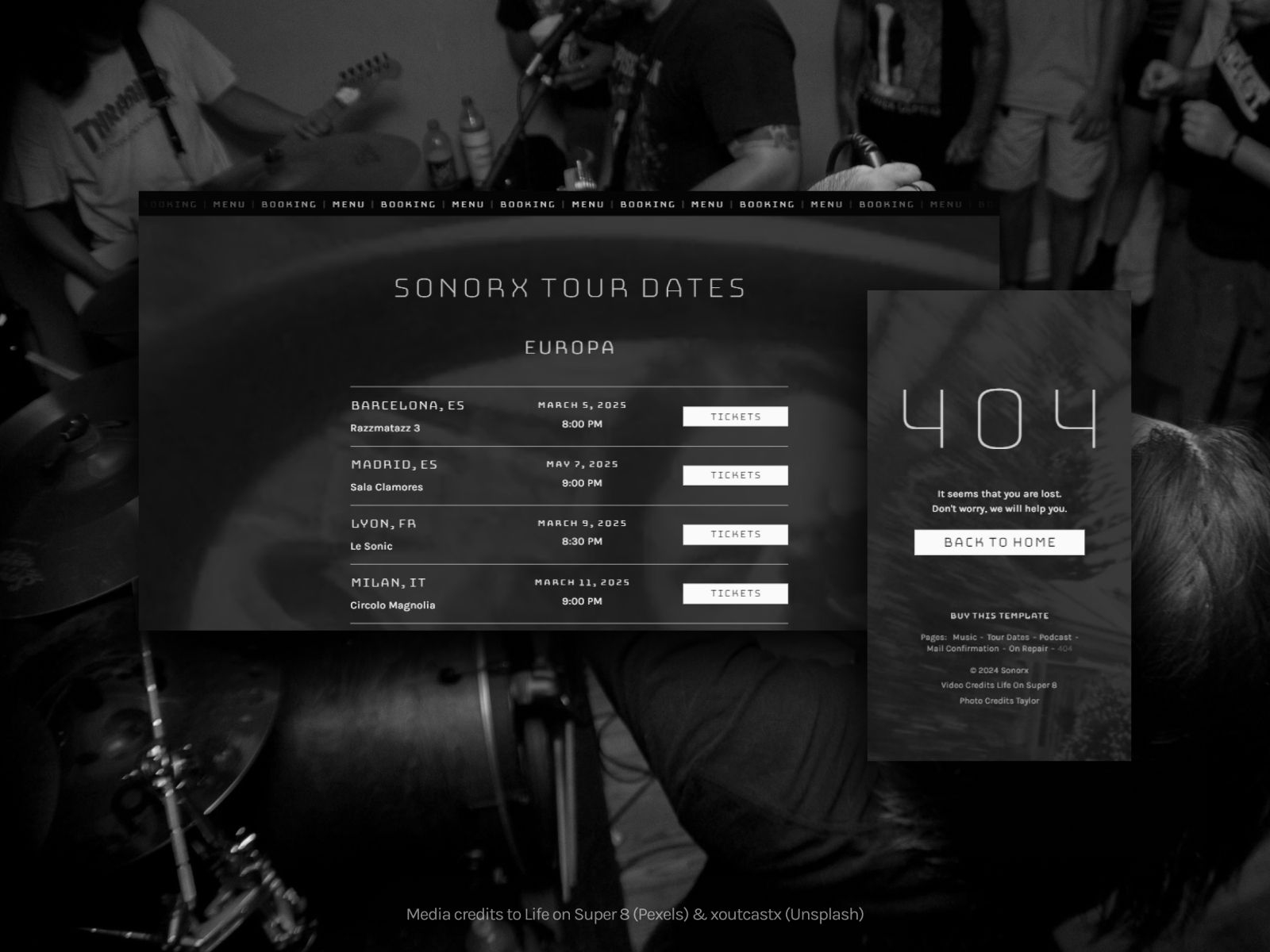 Sonorx — Creative Website Template screenshot 4