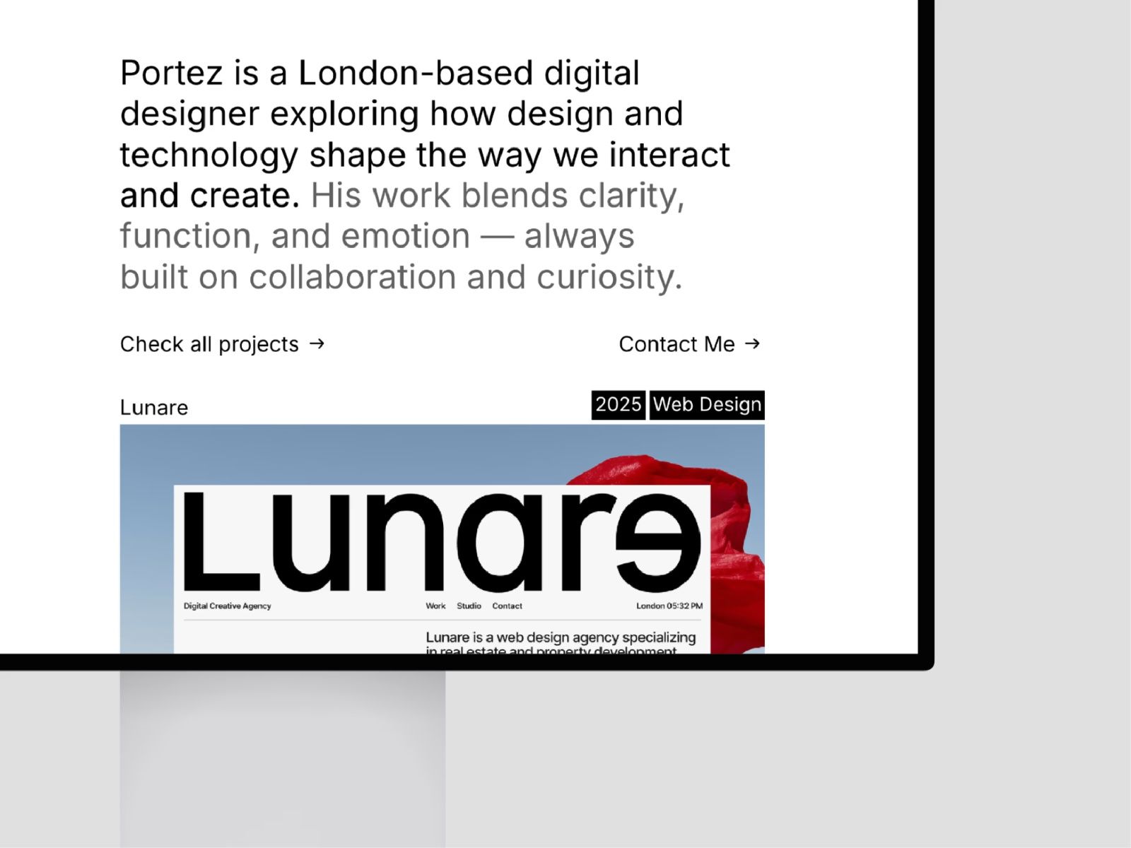 Portez — Portfolio Website Template screenshot 4