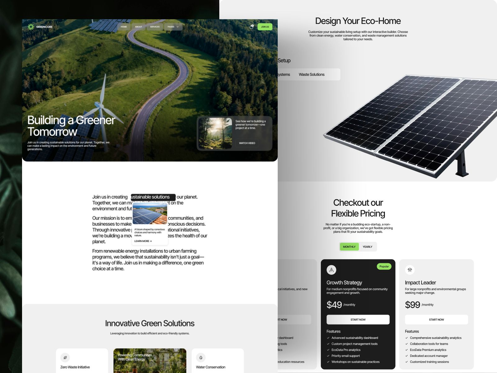 Greencore — Community Website Template screenshot 3