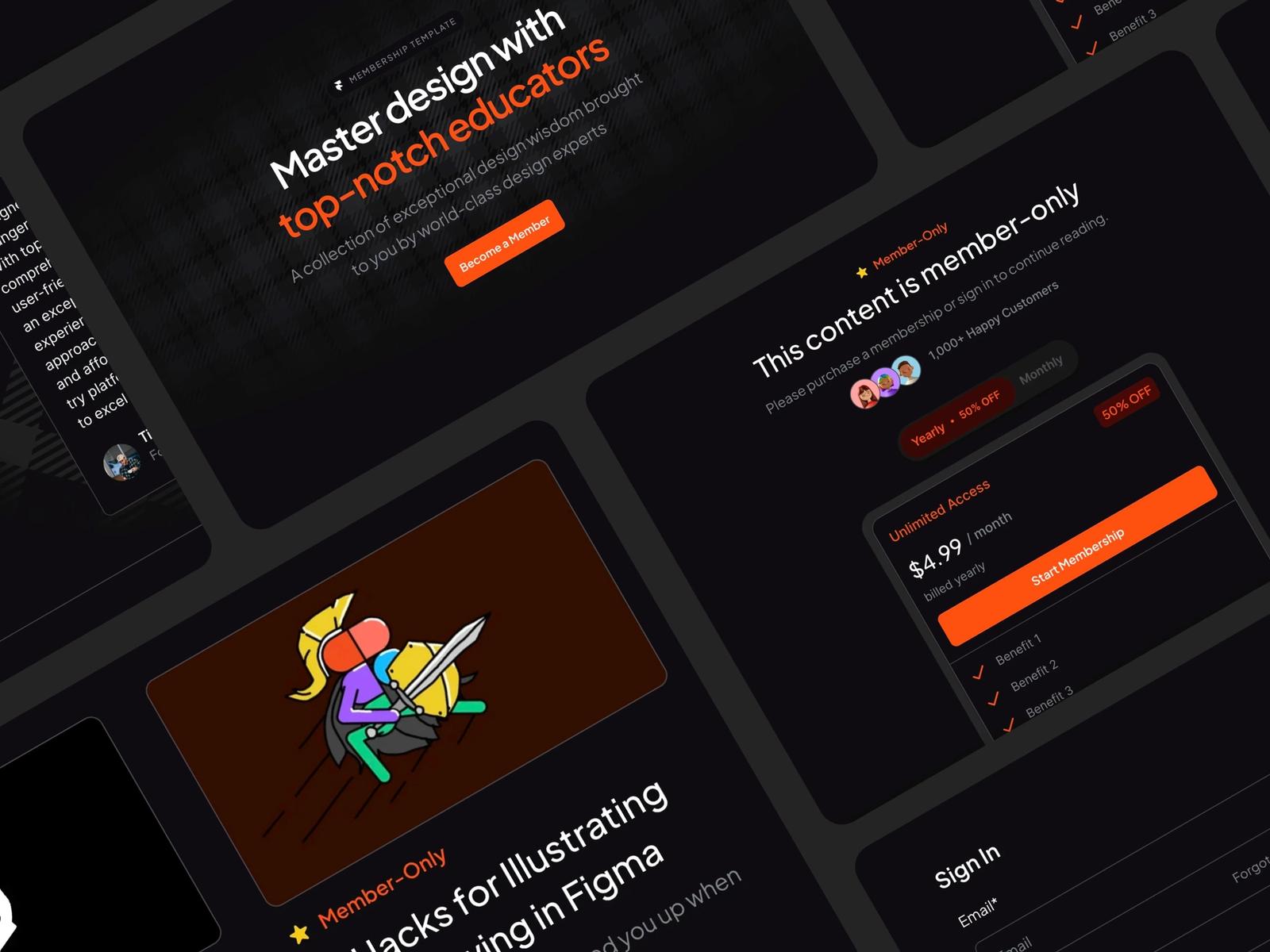 DesignerHub — Community Website Template screenshot 1