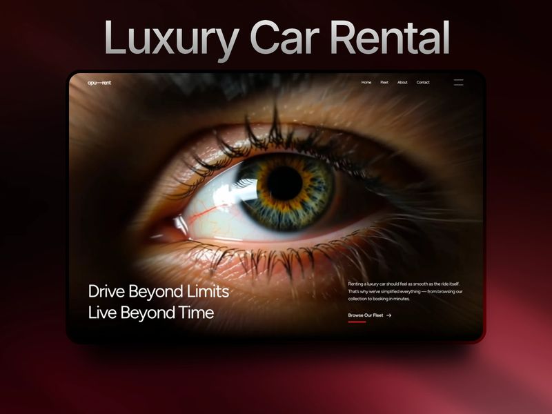 Opurent — Araç Kiralama Web Sitesi Şablonu