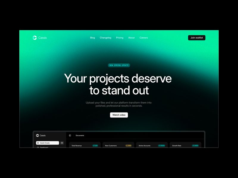 Cassis — İşletme Web Sitesi Şablonu