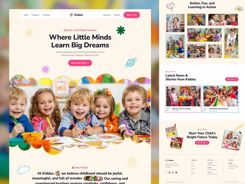 Kiddoz — Topluluk Web Sitesi Şablonu