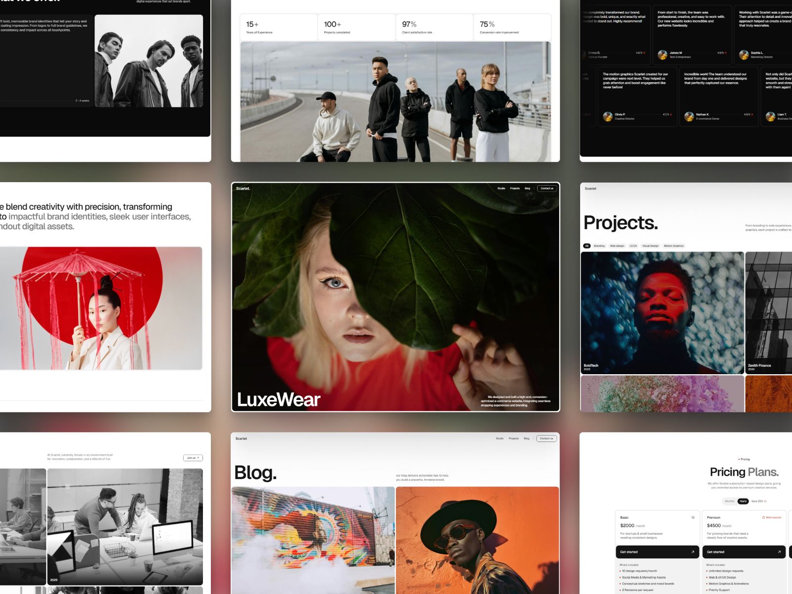 Scarlet — Creative Website Template screenshot 4