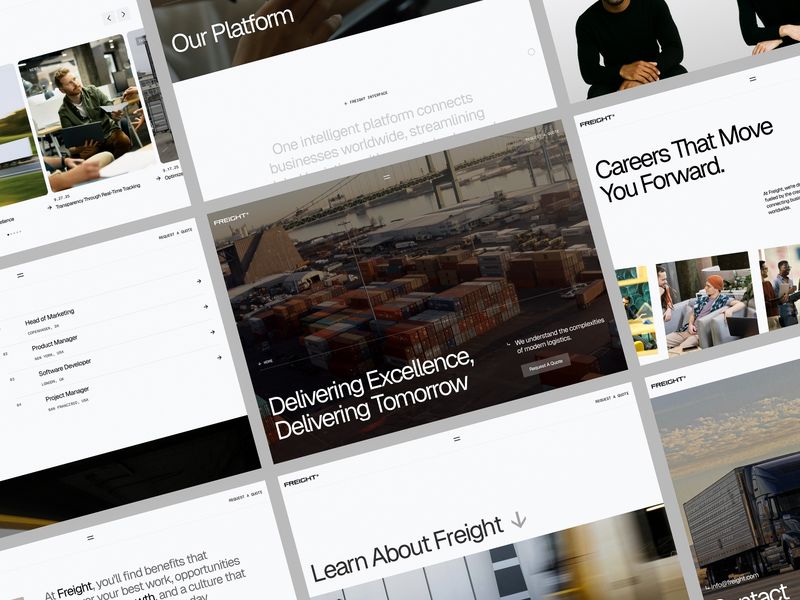Freight® — Lojistik Şirketi Web Sitesi Şablonu - Hover