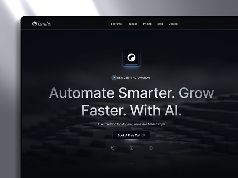 Landio — Yapay Zeka Ajansı Web Sitesi Şablonu