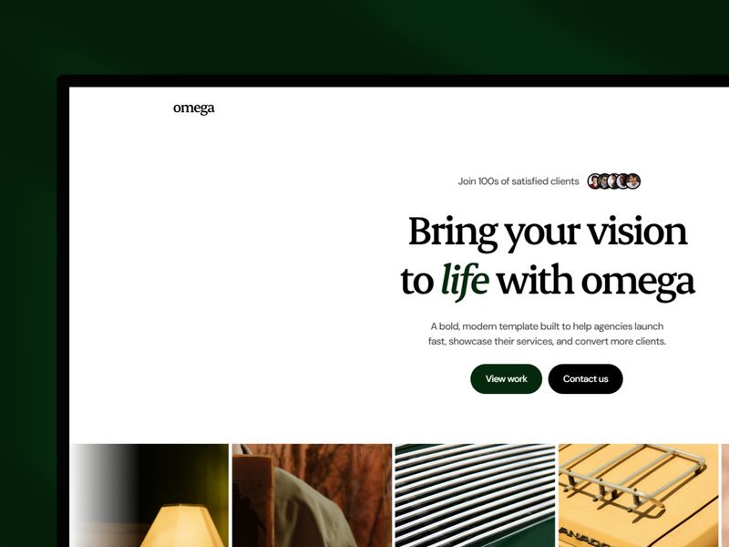 Omega — İşletme Web Sitesi Şablonu