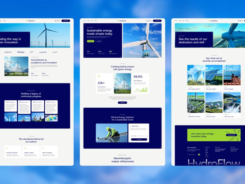 HydroFlow — Topluluk Web Sitesi Şablonu - Hover