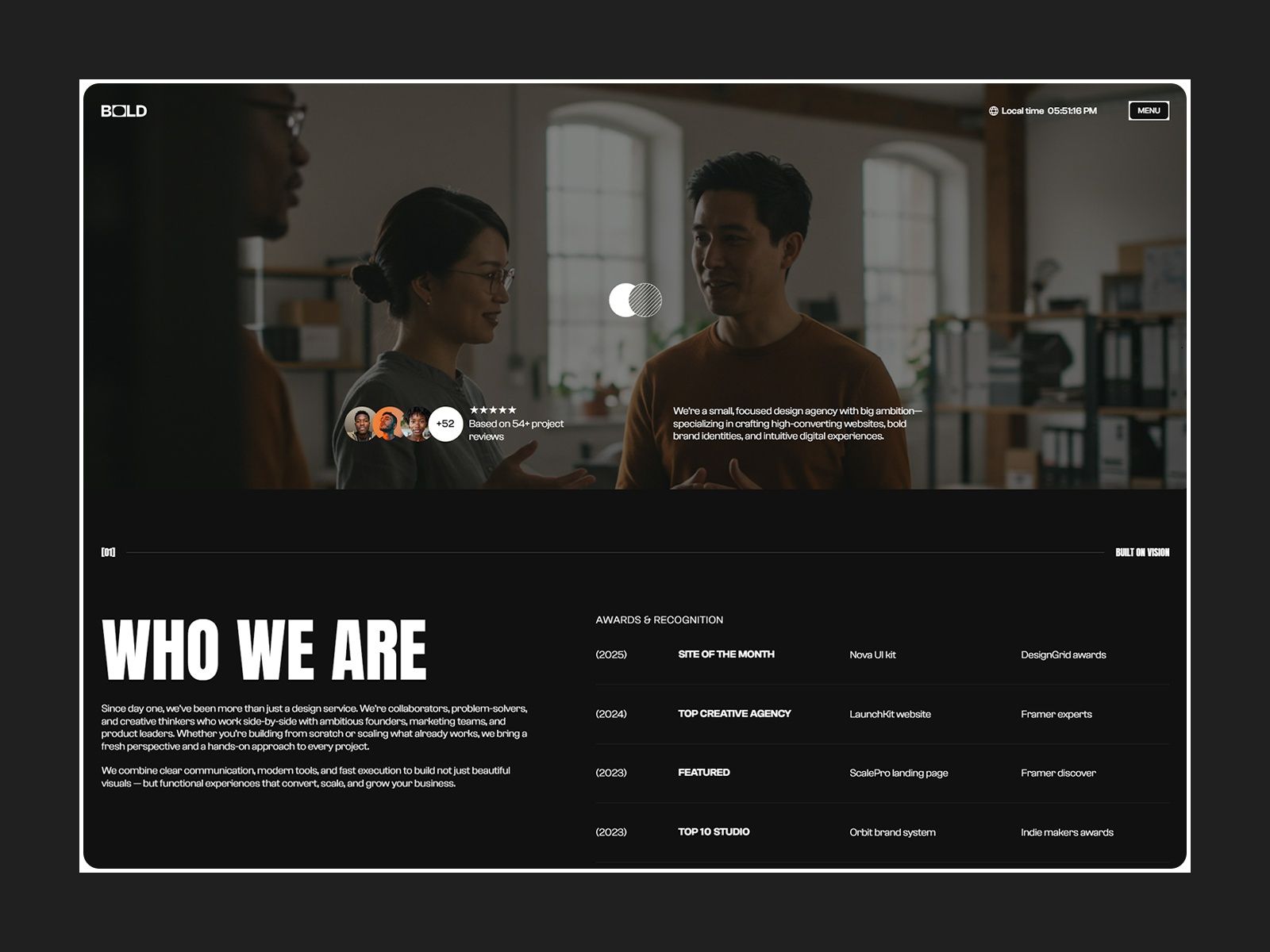 BOLD Studio — Creative Website Template screenshot 3