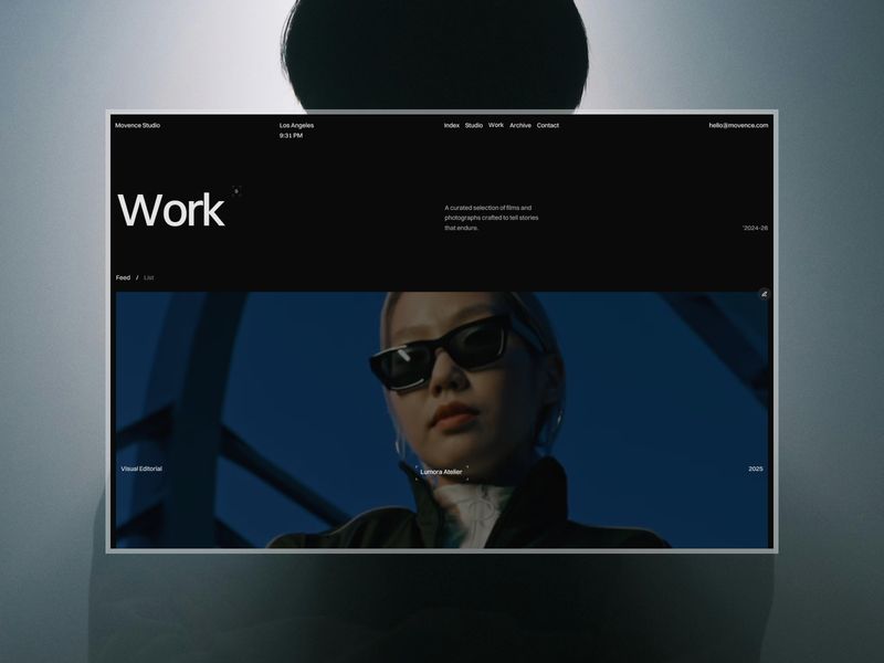 MOVENCE — Yaratıcı Web Sitesi Şablonu - Hover