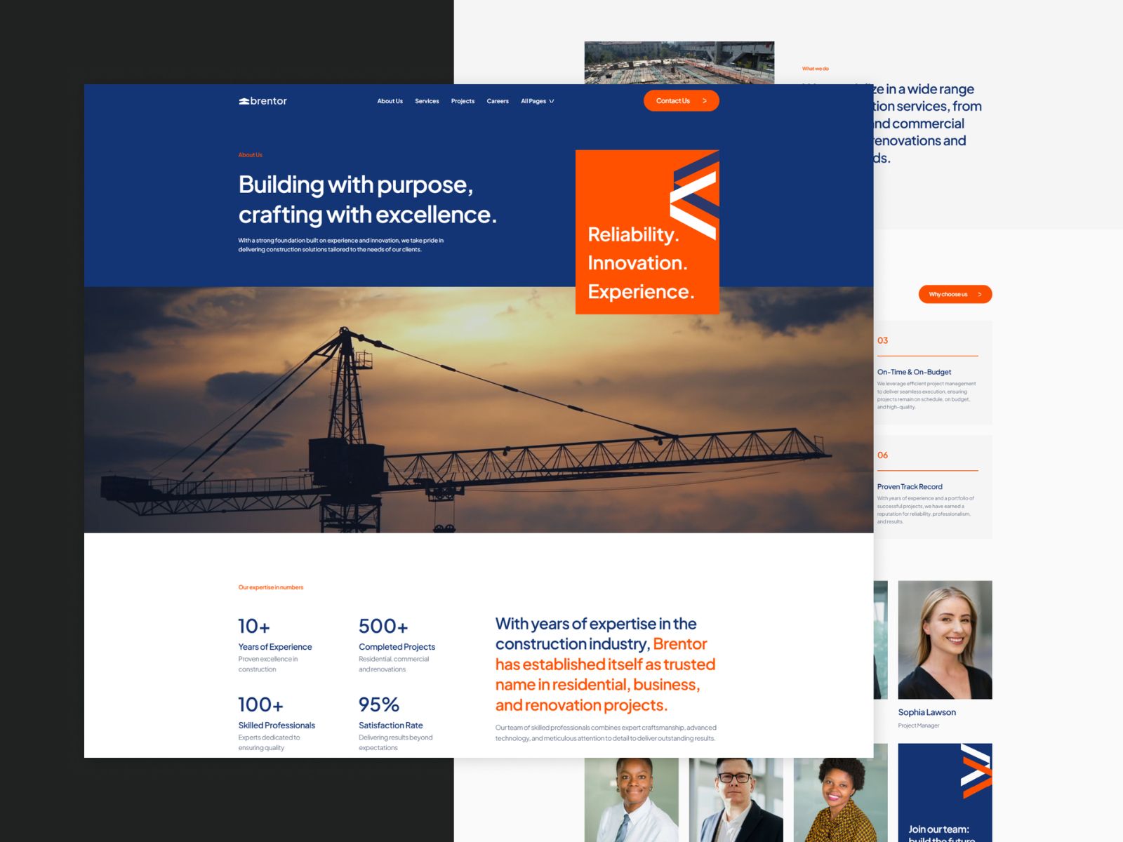 Brentor — Construction Website Template screenshot 3