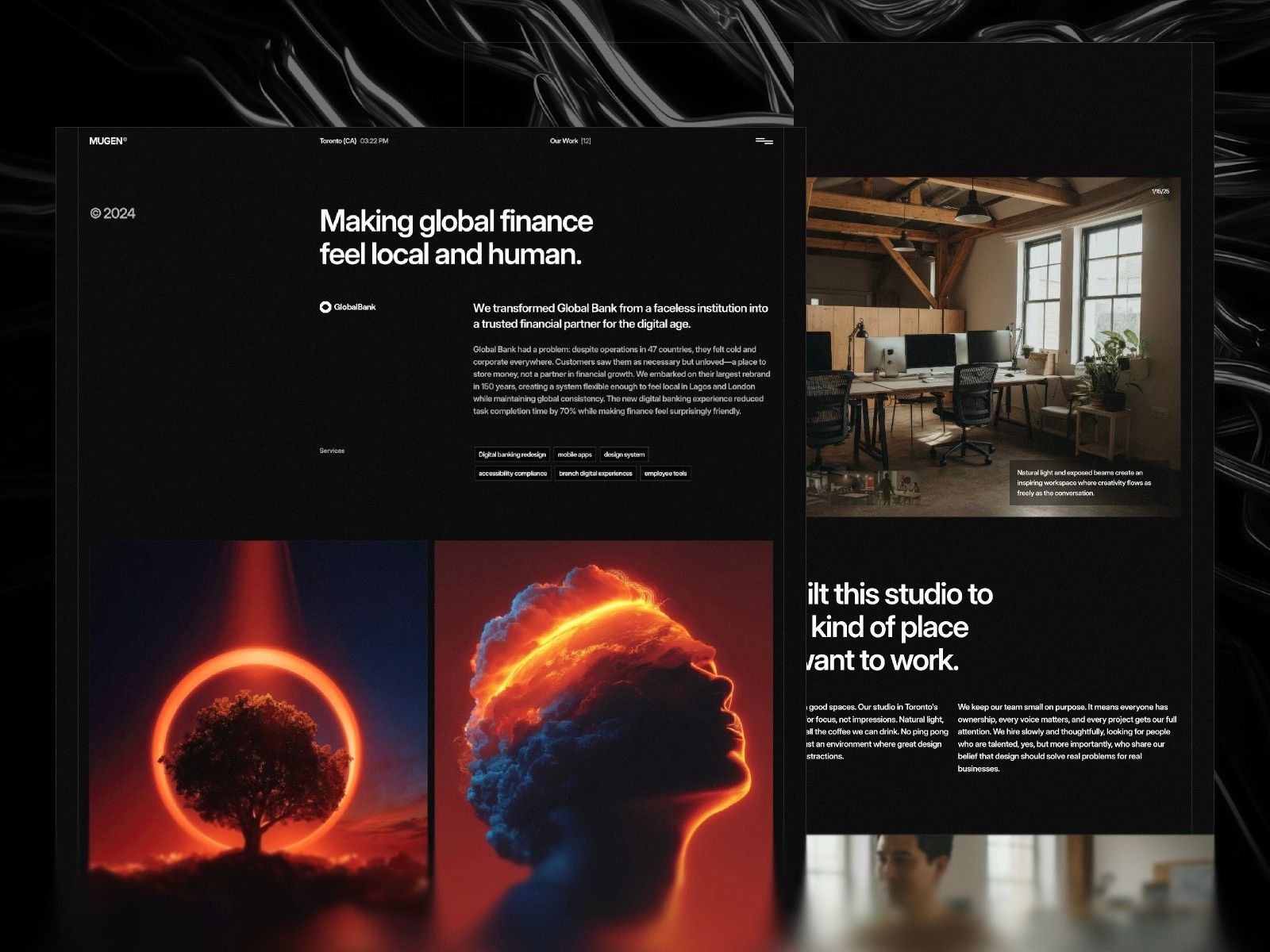 Mugen — Creative Website Template screenshot 3