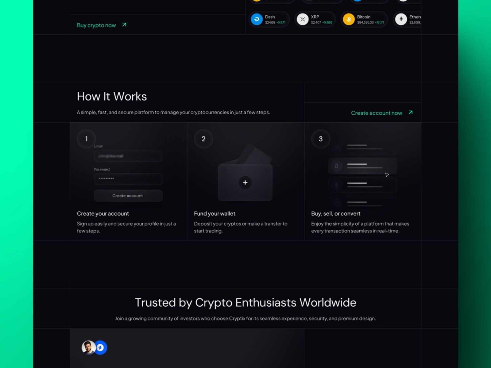 Cryptix — Business Website Template screenshot 3